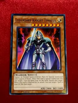 Yu-Gi-Oh! Legendary Knight Timaeus LEDD-ENA07 Common 1st Ed. - Unplayed Mint+ - Image 1