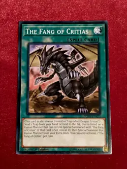 Yu-Gi-Oh! - The Fang of Critias - 1st Edition- Legendary Dragon Decks LEDD-ENA22 - Image 1