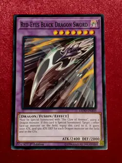 Yu-Gi-Oh! Red-Eyes Black Dragon Sword / LEDD-ENA43 1st Edition - Unplayed Mint+ - Image 1