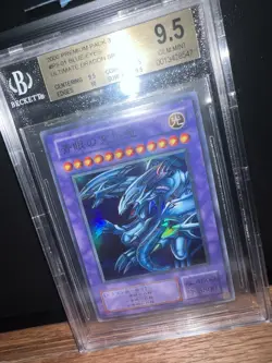 Yugioh 2000 Blue Eyes Ultimate Dragon SR (P3-01) BGS 9.5 GEM MINT (PSA 10) - Image 3