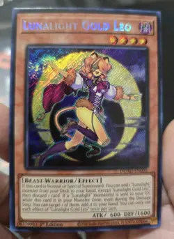Yu-Gi-Oh! Lunalight Gold Leo DUAD-EN005 Secret Rare 1st Edition NM - Image 1