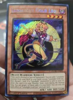 Yu-Gi-Oh! Lunalight Gold Leo DUAD-EN005 Secret Rare 1st Edition NM - Image 2