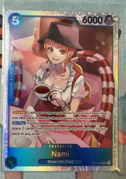 Nami OP11-054 SR Super Rare One Piece Fist of Divine Speed - Image 1
