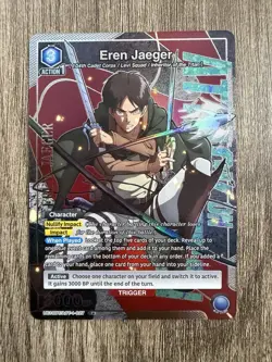 Union Arena Eren Jaeger 1 Star Rare Alt (Alternate Art) UE10BT/AOT-1-027 English - Image 1