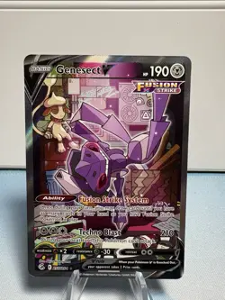 Pokemon Genesect V 255/264 Fusion Strike Alt Art Holo Card (NM) - Image 1