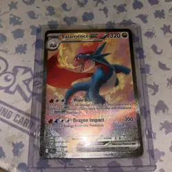 Pokemon TCG Salamence EX Card Sir Journey Together 187/159 NM - Image 1