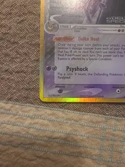 Espeon Delta Species Reverse Holo Stamped Card 4/113 Moderately Played - Image 2