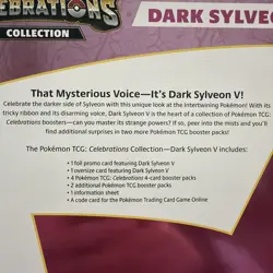 Pokemon TCG Celebrations Collection Box Dark Sylveon v Oversize Card (2021) 🔥🔥 - Image 3