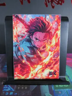 Tanjiro Kamado EX Gold Metal Demon Slayer Collectible Card NM Anime - Image 1