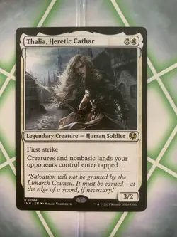 MTG Thalia, Heretic Cathar 0044 Non-Foil - INR - Rare - Magic MTG Pack Fresh NM - Image 1