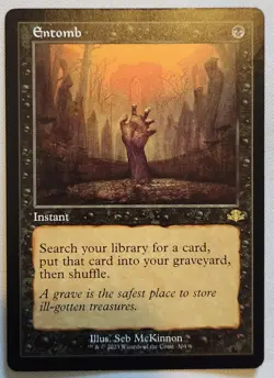 MTG Magic [x1] Entomb [x1] RETRO Dominaria Remastered M/NM - Image 1