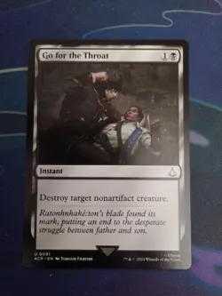 MTG Go for the Throat [Assassin's Creed, Near Mint] - Image 1