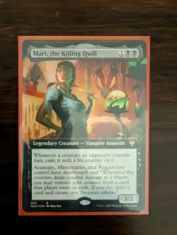 Mari, the Killing Quill [Foil Extended Art] ☆ New Capenna Commander ☆ MTG TCG - Image 1