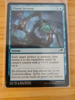 MTG Planar Incision 072 Kamigawa: Neon Dynasty M/NM Free UK P&P - Image 1