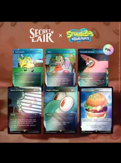NEW MTG Secret Lair Drop Spongebob Squarepants Internet Sensation Rainbow Foil - Image 1