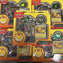 Pokemon TCG - Lot of 5x Pokemon Day 2026 Collection - Pikachu Promo and Coin - Image 1