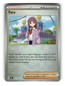 Pokemon Scarlet & Violet Sv8a Festival Terastal EX Tara 171/187 Poke Ball Holo - Image 1