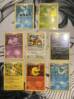 Pokemon TCG Eeveelutions Black & White Eevee Promo Set BW87-94 - Image 1