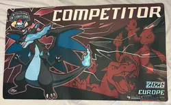 Pokemon TCG - 2026 EUIC Competitor Playmat - Mega Charizard - Image 1