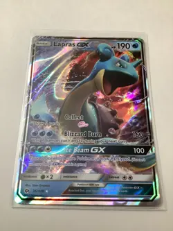 2017 Pokemon Sun & Moon Base Set 35/149 Lapras GX Holofoil M/NM - Image 1