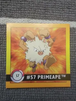 Pokemon 1999 Artbox Series 1 Stickers Primeape 57 - Image 1