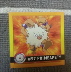 Pokemon 1999 Artbox Series 1 Stickers Primeape 57 - Image 2
