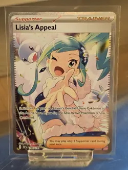 Pokemon TCG Lisia's Appeal 246/191 Surging Sparks Full Art Ultra Rare Card - Image 1