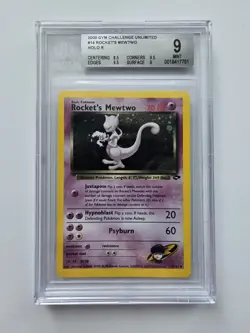 Rocket's Mewtwo Holo Gym Challenge 14/132 Graded Bgs 9 Has Subgrades Pokemon Tcg - Image 1