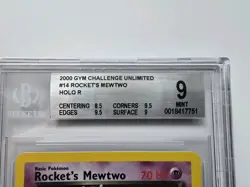 Rocket's Mewtwo Holo Gym Challenge 14/132 Graded Bgs 9 Has Subgrades Pokemon Tcg - Image 2