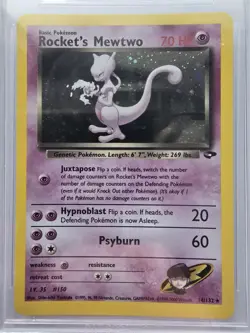 Rocket's Mewtwo Holo Gym Challenge 14/132 Graded Bgs 9 Has Subgrades Pokemon Tcg - Image 3