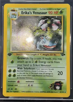 Pokemon Erika's Venusaur 1st Edition Gym Challenge Holo 4/132 BGS 9.5 GEM MINT🍀 - Image 3