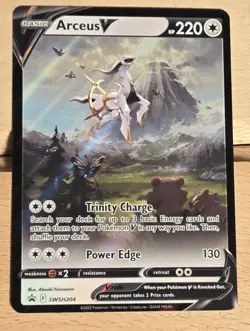 Arceus V - SWSH204 Black Star Promo Pokemon - NM - Image 1
