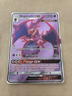 *Damaged* 2018 Pokemon Tcg Forbidden Light Nagandel Gx FA 121/131 Alola - Image 1