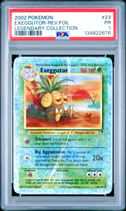 PSA 1 PR 2002 Pokemon Legendary Collection Exeggutor 23/110 Reverse Holo Foil - Image 1