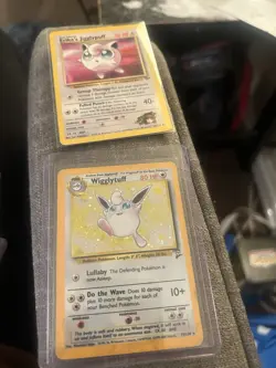 Pokemon TCG Gym Challenge/Base Set Erika's Jigglypuff & Wigglytuff 1999 Lot - Image 2