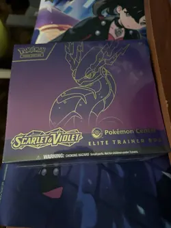 Scarlet and Violet Base Set Pokemon Center Exclusive ETB Miraidon Art SEALED - Image 1