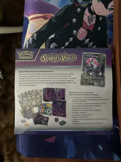Scarlet and Violet Base Set Pokemon Center Exclusive ETB Miraidon Art SEALED - Image 2