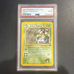 2000 Pokemon Gym Challenge Erika's Venusaur Holo 4/132 PSA 2 - Image 1