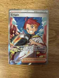 Pokemon TCG Crispin Trainer Stellar Crown Full Art - Pack Fresh! 164/142 - Image 1