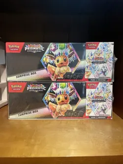 Pokemon Sam’s Club Prismatic Evolutions Surprise Box + Booster Bundle Lot Of 2 - Image 1
