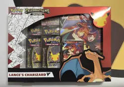 Pokemon Celebrations Collection Box Lance's Charizard V Sealed - Image 1