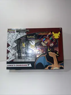 Pokemon TCG Celebrations Lance’s Charizard V Collection Box Factory Sealed - Image 1