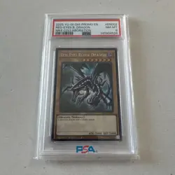 PSA 8 Yugioh Red-Eyes Black Dragon Nike Worlds Promo NKC1-EN002 Collaboration - Image 1