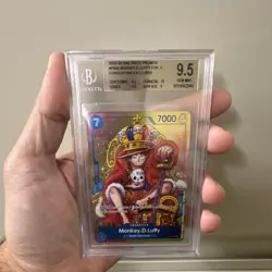 Bandai One Piece Monkey.D.Luffy P-043 Promos Foil Convention Exclusive BGS 9.5 - Image 1