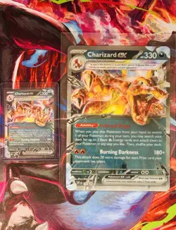JUMBO Lenticular Charizard Ex 54/91 Pokemon TCG Box Exclusive Card NM - Image 1