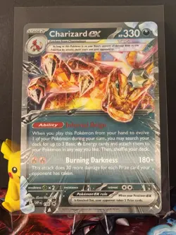 JUMBO Lenticular Charizard Ex 54/91 Pokemon TCG Box Exclusive Card NM - Image 2