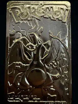 1999 Burger King Pokemon 23K Gold Plated Charizard Card w/ Case Vintage - Image 3