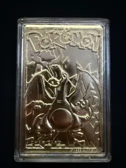 1999 Burger King Pokemon 23K Gold Plated Charizard Card w/ Case Vintage - Image 5