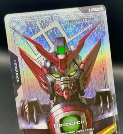 Resource (Gundam Epyon) R-011 C+ Dual Impact Textured Foil Gundam Card Game NM/M - Image 3