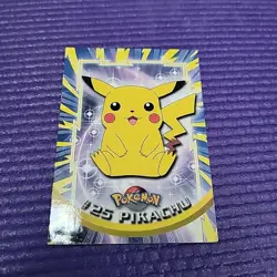 Topps Pokemon #25 Pikachu TV Animation Edition Collectible Trading Card VG+ - Image 1
